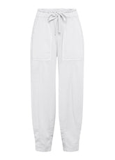OLD-DYE GABARDINE BALLOON PANTS - WHITE - Leisurewear | DEHA