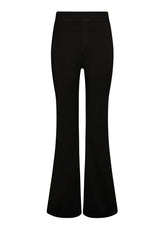 OLD-DYE GABARDINE FLARED PANTS - BLACK - Leisurewear | DEHA