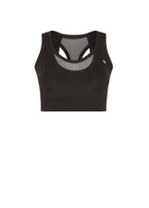 TULLE LAYERED SPORT BRA - BLACK - NEW COLLECTION: SS 24 | DEHA