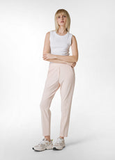 TEXTURED STRAIGHT LIGHT PANTS - PINK - Glam occasions | DEHA