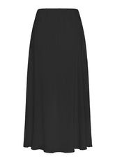 SATIN SLIT SKIRT - BLACK - Leisurewear | DEHA