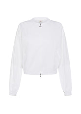 PARACHUTE POPLIN BOMBER JACKET - WHITE - Jackets & Vests | DEHA