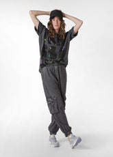 MARBLED TENCEL CARGO PANTS - BLACK - NEW COLLECTION: SS 24 | DEHA