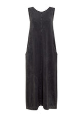 MARBLED PALAZZO DRESS - BLACK - Dresses, skirts and jumpsuits | DEHA