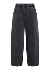 MARBLED BALLOON PANTS - BLACK - Pants | DEHA