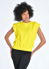 ECO-WEAR GLAM GILET, YELLOW - Outlet | DEHA