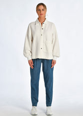 ECO-WEAR GLAM OVERSIZE SHIRT, WHITE - Shirts & Blouses - Outlet | DEHA