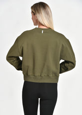 BRUSHED GRAPHIC SWEATSHIRT, GREEN - Outlet | DEHA