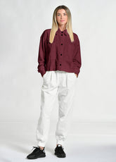 CORDUROY COMBINED SHIRT, RED - Shirts & Blouses - Outlet | DEHA