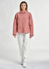 BOILED WOOL SHIRT, PINK - Jacket - Outlet | DEHA