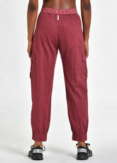 GABARDINE CARGO PANTS, RED - Pants - Outlet | DEHA