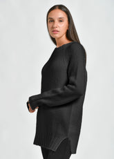 FLUFFY SWEATER, BLACK - Outlet | DEHA