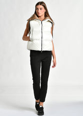 PUFFER DOWN GILET, WHITE - Down jackets - Outlet | DEHA