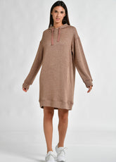 LUREX FLEECE DRESS, BROWN - Dresses, skirts, and suits - Outlet | DEHA