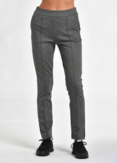 BANDS TRIM STRAIGHT PANTS, GREY - Outlet | DEHA