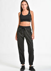 PINSTRIPED JOGGER, BLACK - Outlet | DEHA
