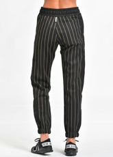 PINSTRIPED JOGGER, BLACK - Outlet | DEHA