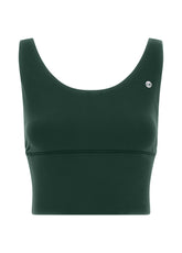 YOGA SOFT TOUCH SPORT BRA, GREEN - Recycled microfibre | DEHA