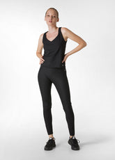 YOGA SOFT TOUCH LEGGINGS WITH POCKET, BLACK - Recycled microfibre | DEHA