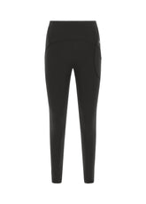 YOGA SOFT TOUCH LEGGINGS WITH POCKET, BLACK - Recycled microfibre | DEHA