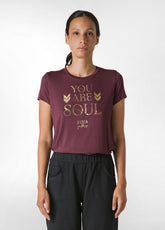 YOGA LIGHT VISCOSE T-SHIRT, RED - Give the gift of energy | DEHA