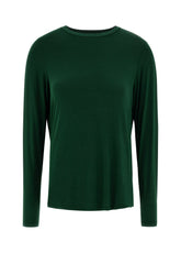 LANGÄRMELIGES YOGA-T-SHIRT, GRUEN - FOREST GREEN | DEHA