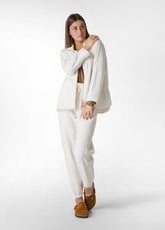 FLUFFY POLAR JOGGER, WHITE - Leisurewear | DEHA