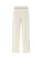 LOUNGE KNITTED JOGGER PANTS, WHITE - Leisurewear | DEHA