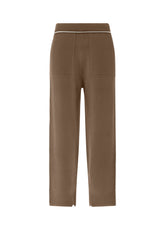 LOUNGE KNITTED JOGGER PANTS, BROWN - Leisurewear | DEHA