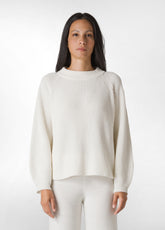 PULLOVER AUS KASCHMIR-GEMISCH, WEISS - MILK WHITE | DEHA