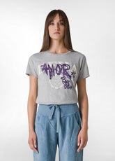 GRAPHIC T-SHIRT, GREY - Tops & T-Shirts | DEHA