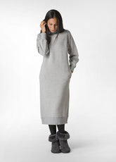 COMFORT HIGH NECK DRESS, GREY - Comfort sets | DEHA
