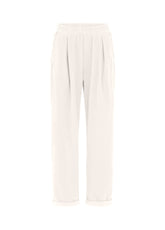 CORDUROY RELAXED PANTS, WHITE - Leisurewear | DEHA