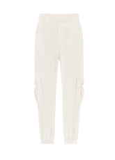 CORDUROY CARGO PANTS, WHITE - Cargo pants | DEHA