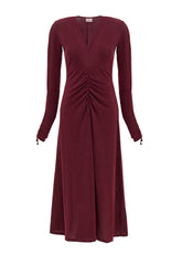 LUREX LONG DRESS, RED - Leisurewear | DEHA