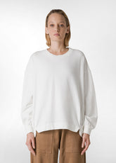 CORDUROY SWEATSHIRT, WHITE - Leisurewear | DEHA