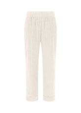 CORDUROY STRAIGHT PANTS, WHITE - MILK WHITE | DEHA