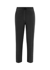 GABARDINE STRAIGHT PANTS, BLACK - Leisurewear | DEHA