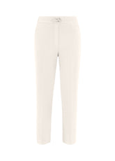 GABARDINE STRAIGHT PANTS, WHITE - Leisurewear | DEHA