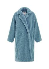 LUREX TEDDY COAT, BLUE - Teddy Bear: Soften your wardrobe | DEHA