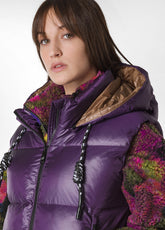 PUFFER DOWN GILET, PURPLE - VIOLA | DEHA