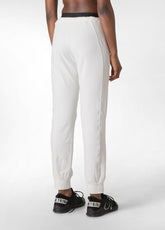 LOGO TAPING JOGGER PANTS, WHITE - MILK WHITE | DEHA