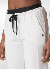 LOGO TAPING JOGGER PANTS, WHITE - MILK WHITE | DEHA