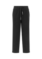 COSY STRAIGH PANTS, BLACK - Leisurewear | DEHA