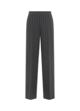 PINSTRIPED WIDE LEG PANTS, GREY - Glam occasions | DEHA