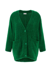 ALPACA CARDIGAN, GREEN - Sweaters | DEHA