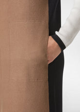 ABITO LUNGO COLOR BLOCK MARRONE - BISCUIT BROWN | DEHA