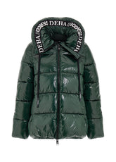 TECHNO PADDED JACKET, GREEN - Glam occasions | DEHA